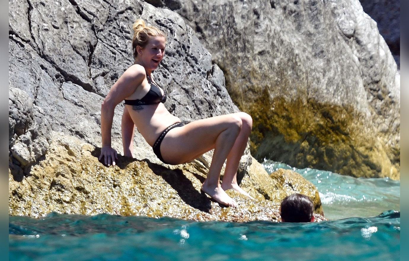 Singer Ellie Goulding Vacations With Boyfriend Caspar Jopling Bikini Pics