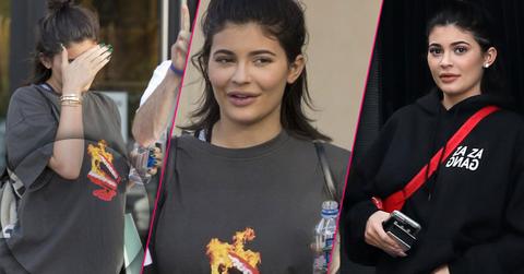 //kylie jenner baby bump hiding pregnancy travis scott pp