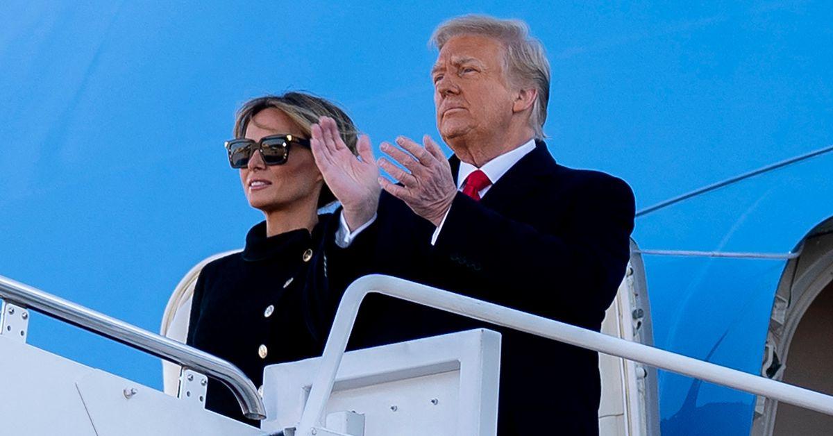 Melania Trump Joins Donald for Dinner at Mar-a-Lago