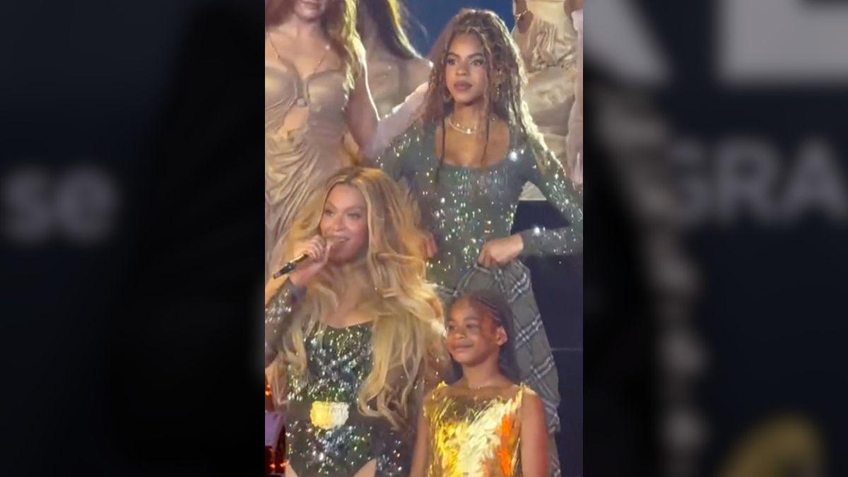 picture of Beyoncé, Blue Ivy and Rumi