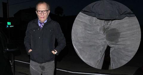 //Larry King Wet Spot Pants Photos
