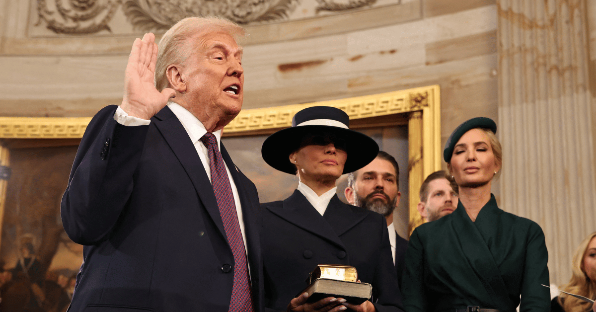 Photo of Donald, Melania and Ivanka Trump