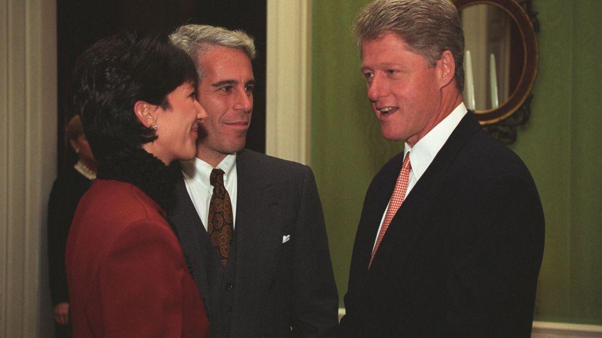 Photo of Ghislaine Maxwell, Bill Clinton and Jeffrey Epsetein