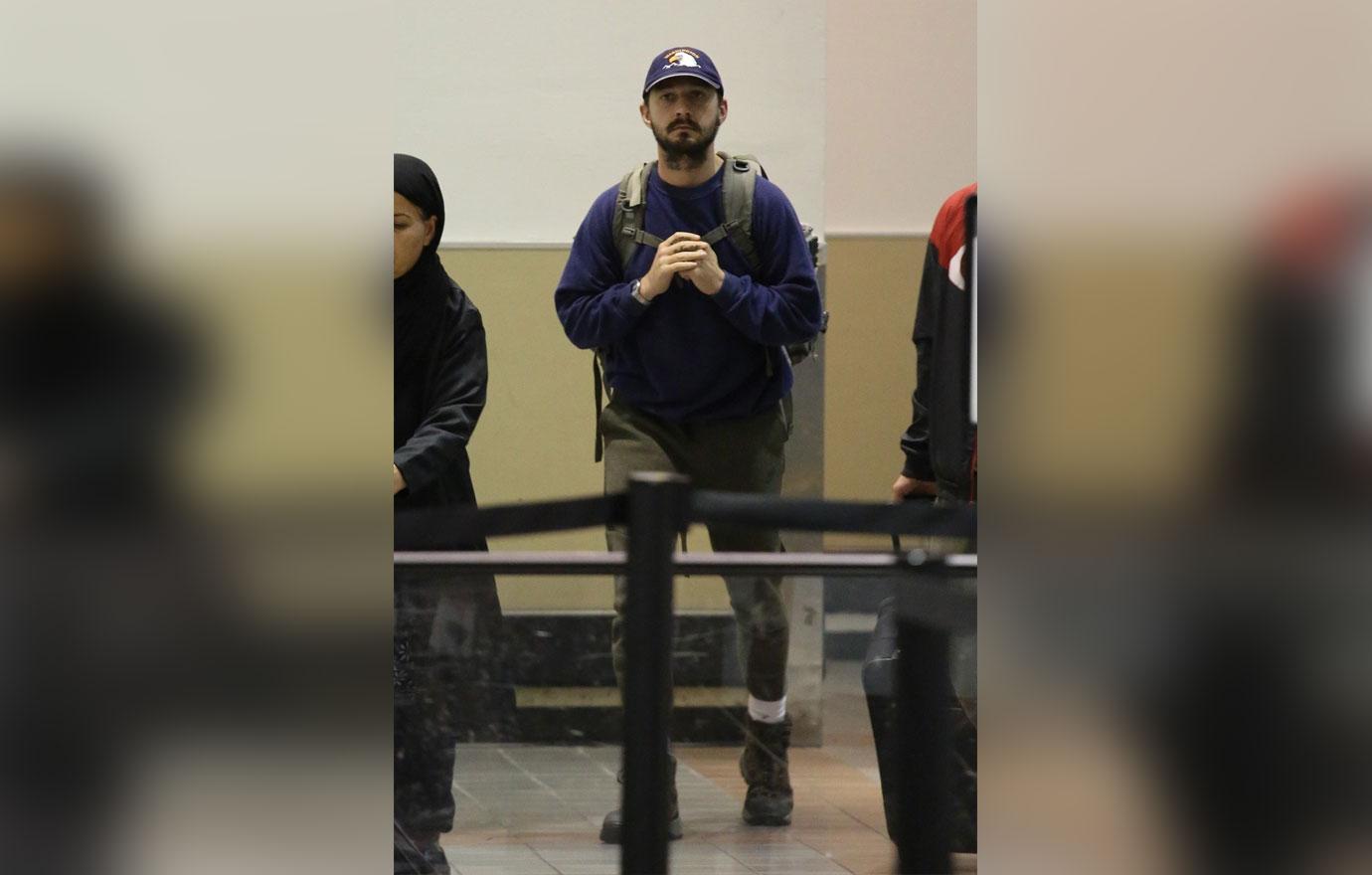 Shia LaBeouf LAX Airport After Georgia Court