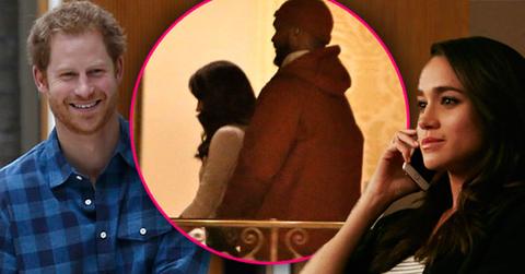 //prince harry girlfriend meghan markle hands on bodyguard pp