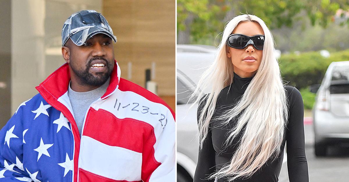 Kanye West COVERS UP Balenciaga Logo After Kim Sticks By Brand