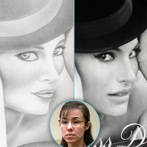 Jodi Arias Original Art Dubbed Fake She Copies Print Ads For Profit   Jodi Arias Copied Art 