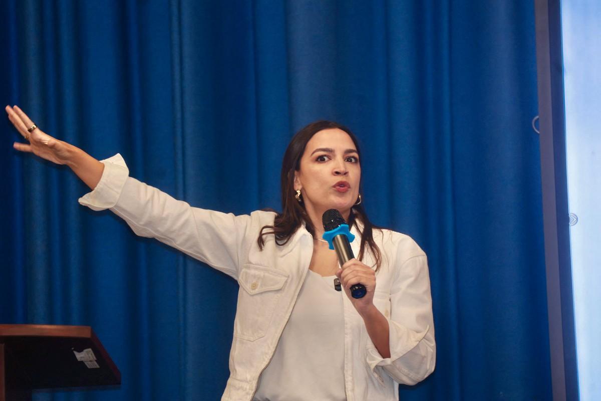 AOC previously interned for the late Sen. Ted Kennedy, connecting her political history to Schlossberg's family.