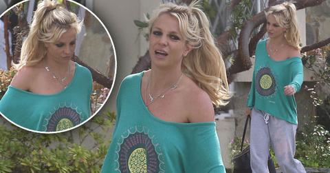 //britney spears braless sweatshirt pp