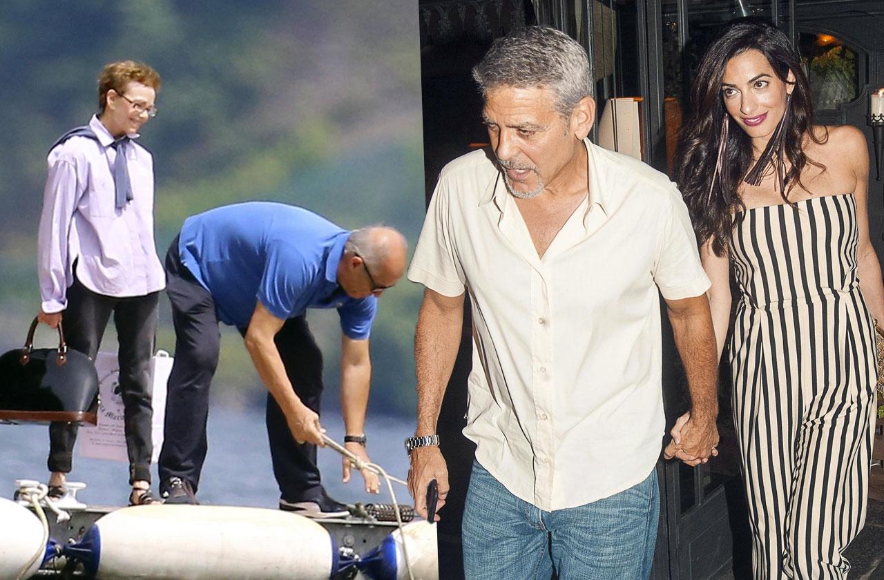 George Clooney Amal lake como date