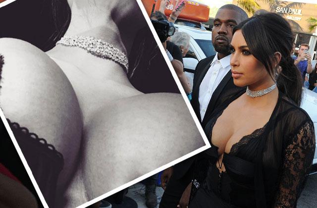 //kim kardashian boobs cleavage black lace wedding