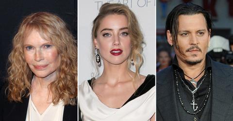 mia farrow amber heard johnny depp pp