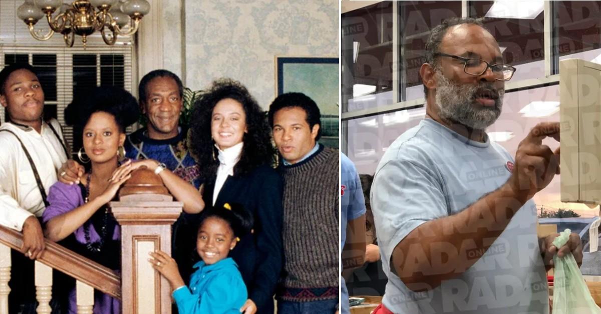 Split photo of 'The Cosby Show,' Geoffrey Owens