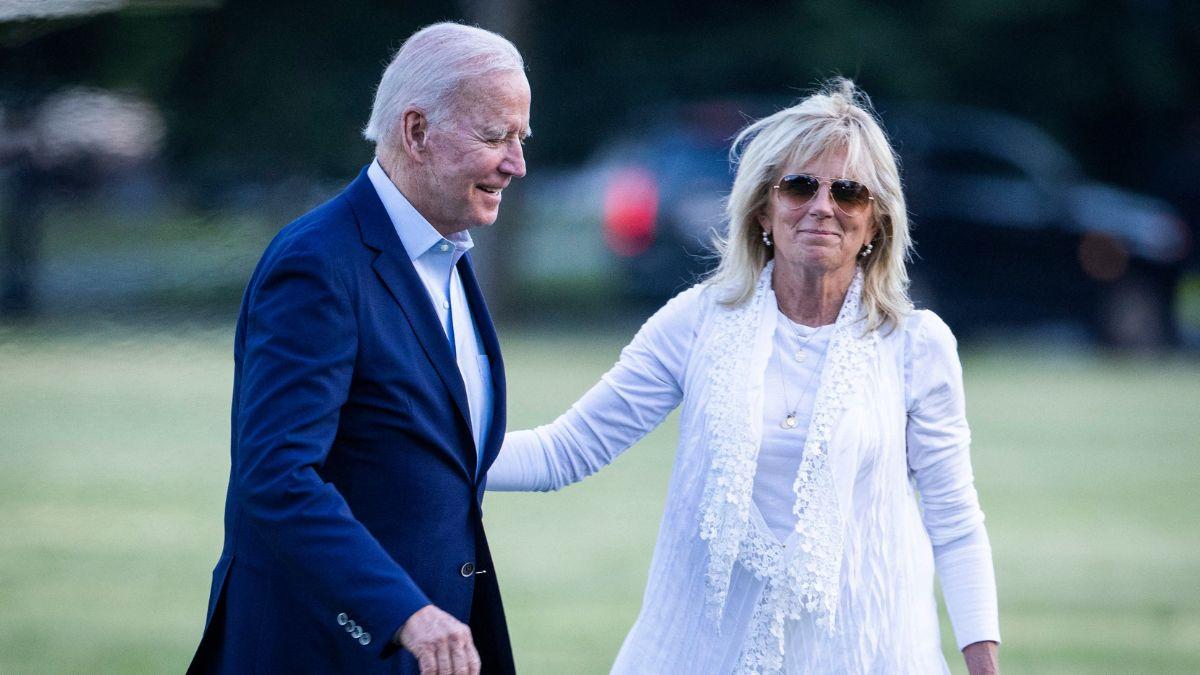 A photo of Joe and Jill Biden