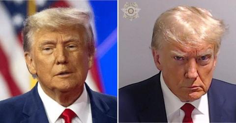 donald trump exploiting mug shot hawking shirts begging supporters cash arrest georgiajpg