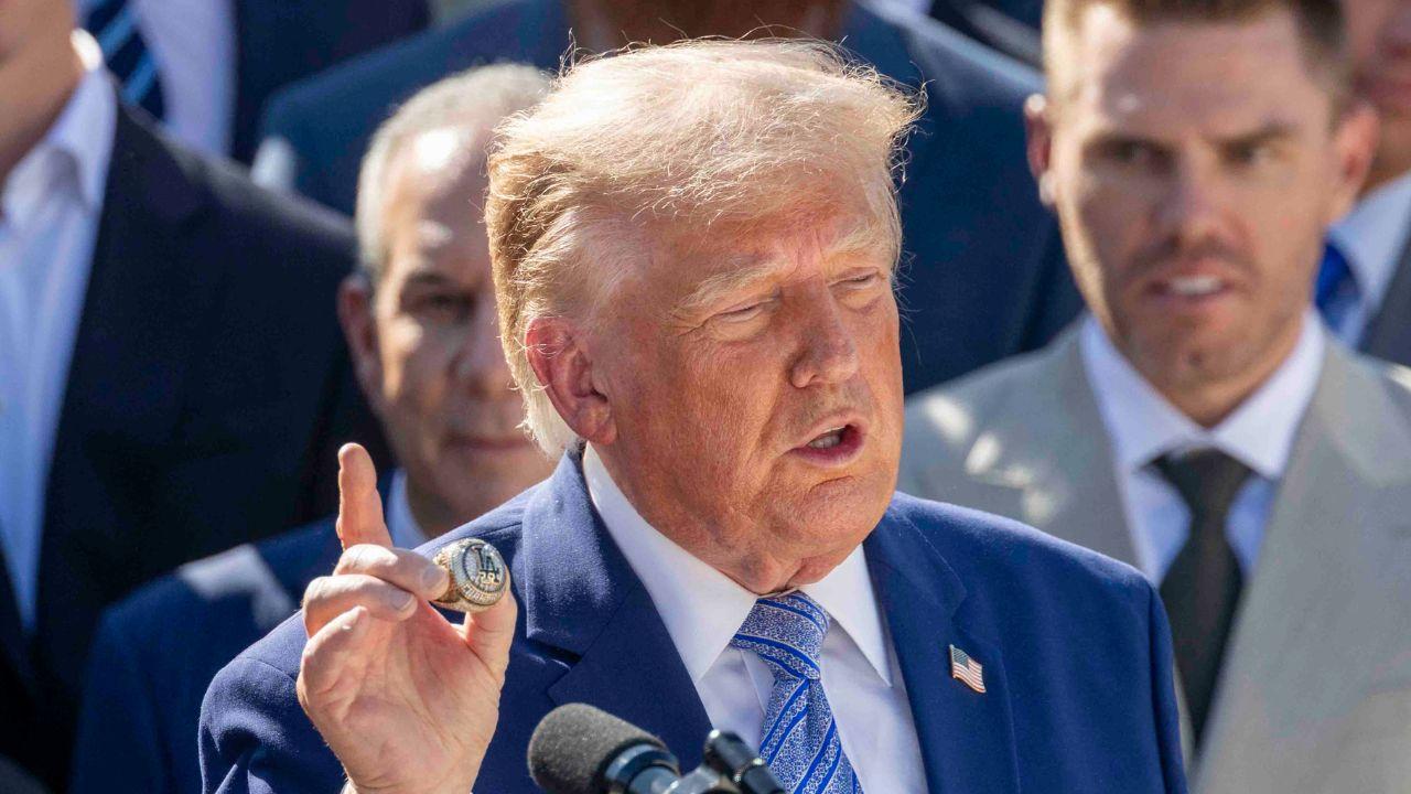 image of Donald Trump has also commented on the appearance of New York Giants quarterback Jaxson Dart.