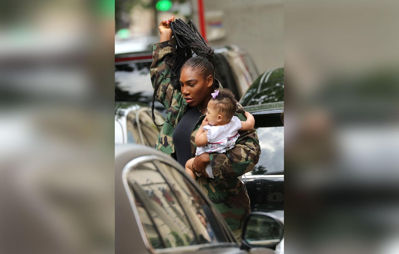 Serena Williams Baby And Husband Shop In Paris