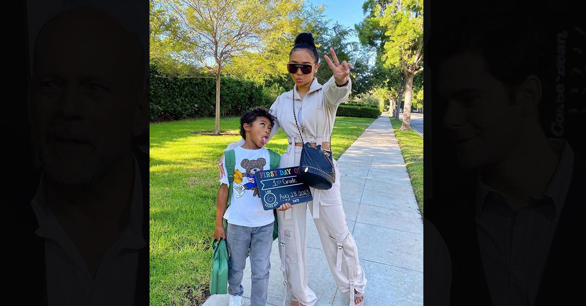 Kim Kardashian's son Saint wears Tristan Thompson jersey to Lakers