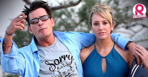 //charlie sheen partying girls brett rossi stormed out angry wide