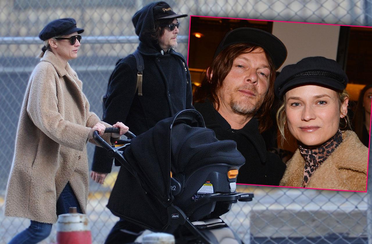Norman Reedus And Diane Kruger Step Out In NYC With Their Daughter: Photos