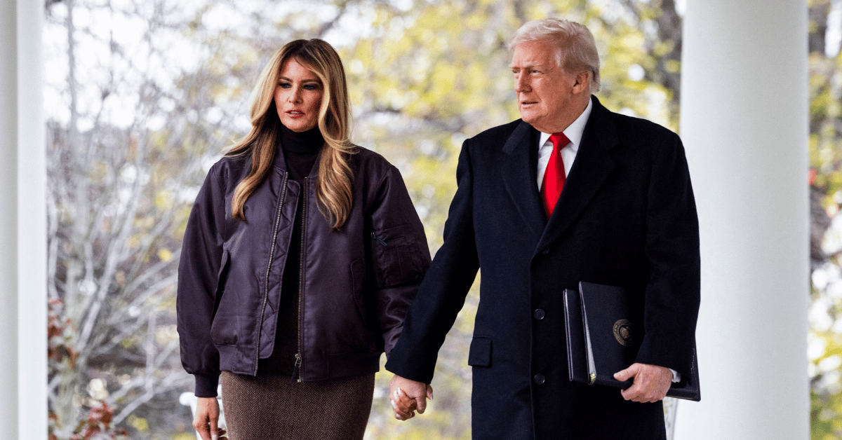 Photo of Melania and Donald Trump