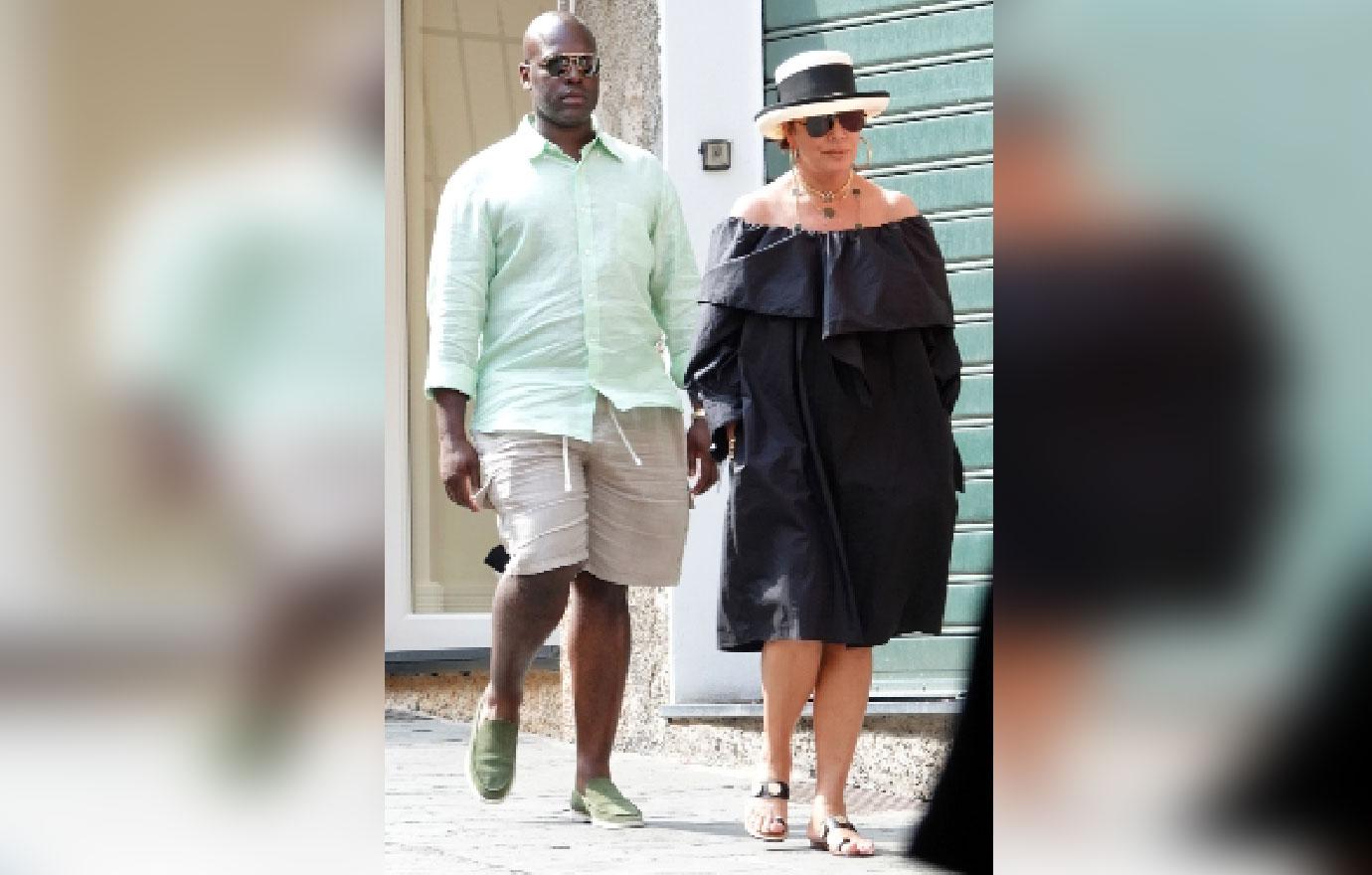 Kris Jenner And Corey Gamble Look Miserable In Portofino