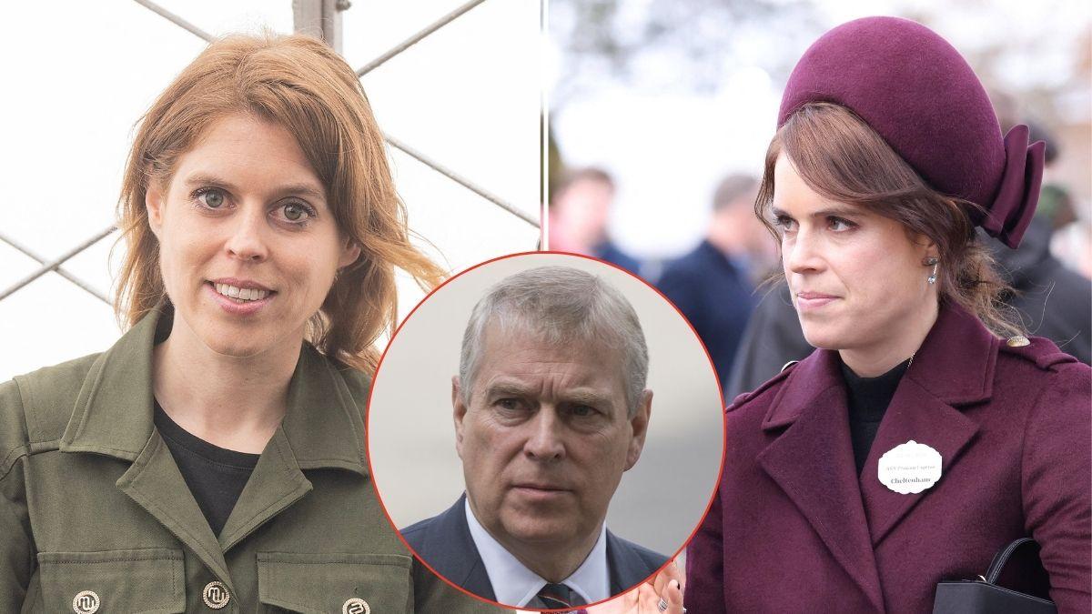 picture of Princesses Beatrice, Eugenie and Prince Andrew