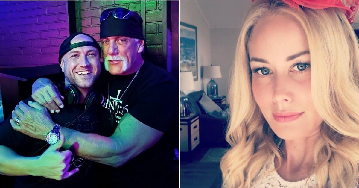 Split photo of Nick Hogan and Hulk Hogan, Sky Daily