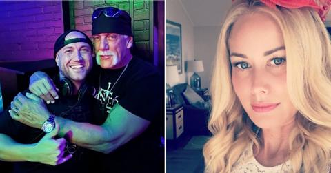 Split photo of Nick Hogan and Hulk Hogan, Sky Daily