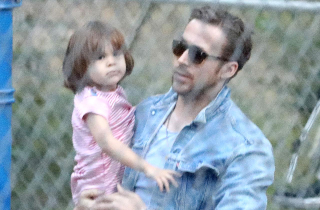 Ryan Gosling Daughters Eva Mendes Park