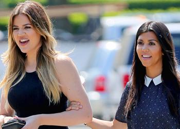 //khloe kardashian kourtney kardashain