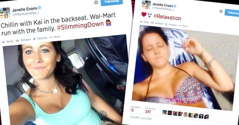 //jenelle evans slim body post baby days after giving birth pp
