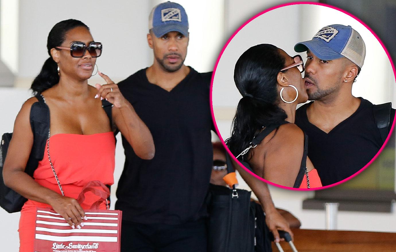 Kenya Moore Kisses Husband Amid Fertility Treatments