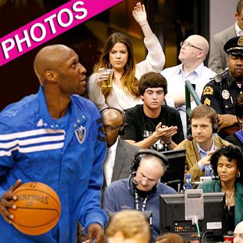 //khloe kardashian lamar odom mavrix game post