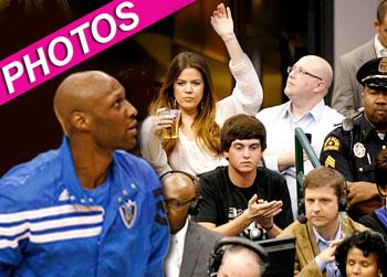 //khloe kardashian lamar odom mavrix game post