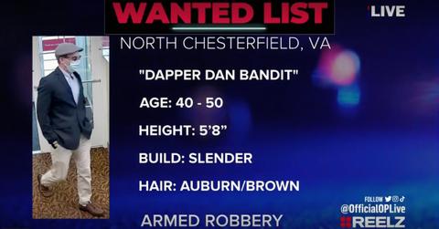 'Dapper Dan Bandit' Wanted For Armed Robbery Inside Virginia Bank