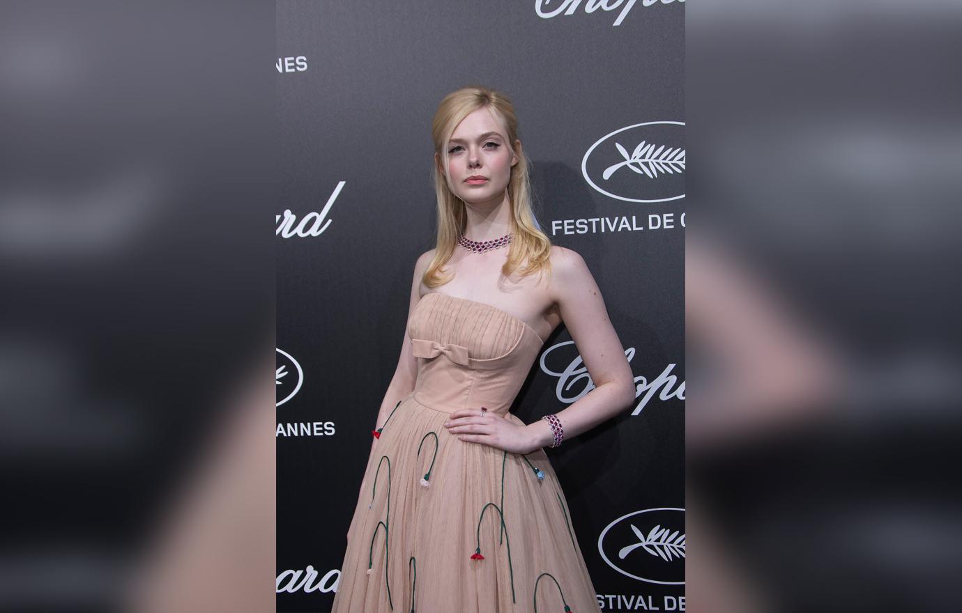 elle fanning giant dress fainting cannes