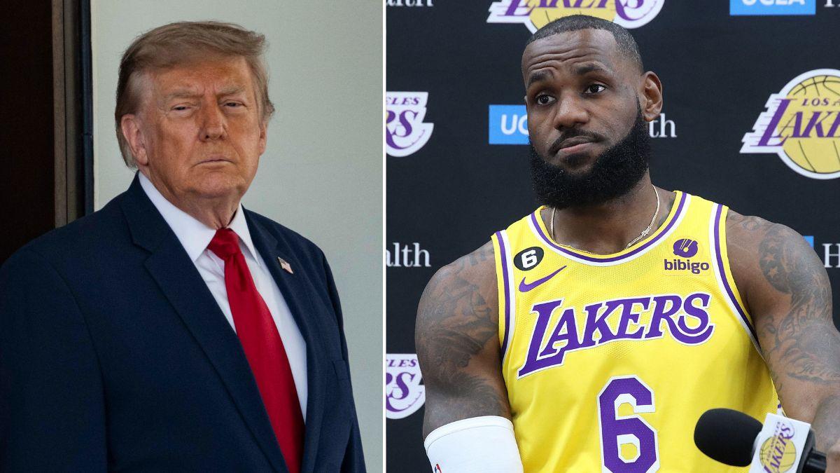 Photo f Donals Trump and LeBron James
