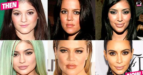 Kylie Jenner Khloe Kim Kardashian Plastic Surgery Their Changing Faces