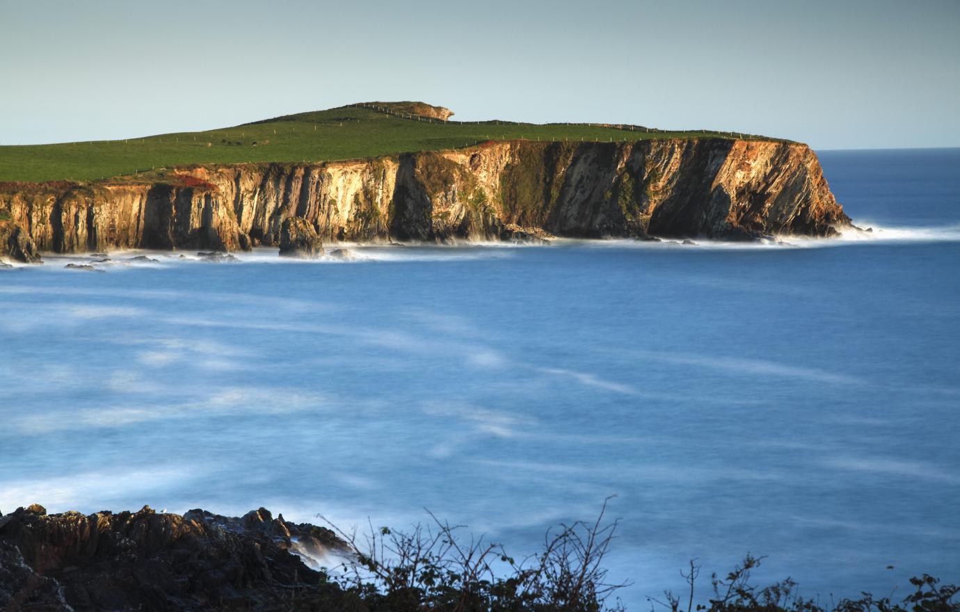 A cliff overlooking the water in Cork, Ireland