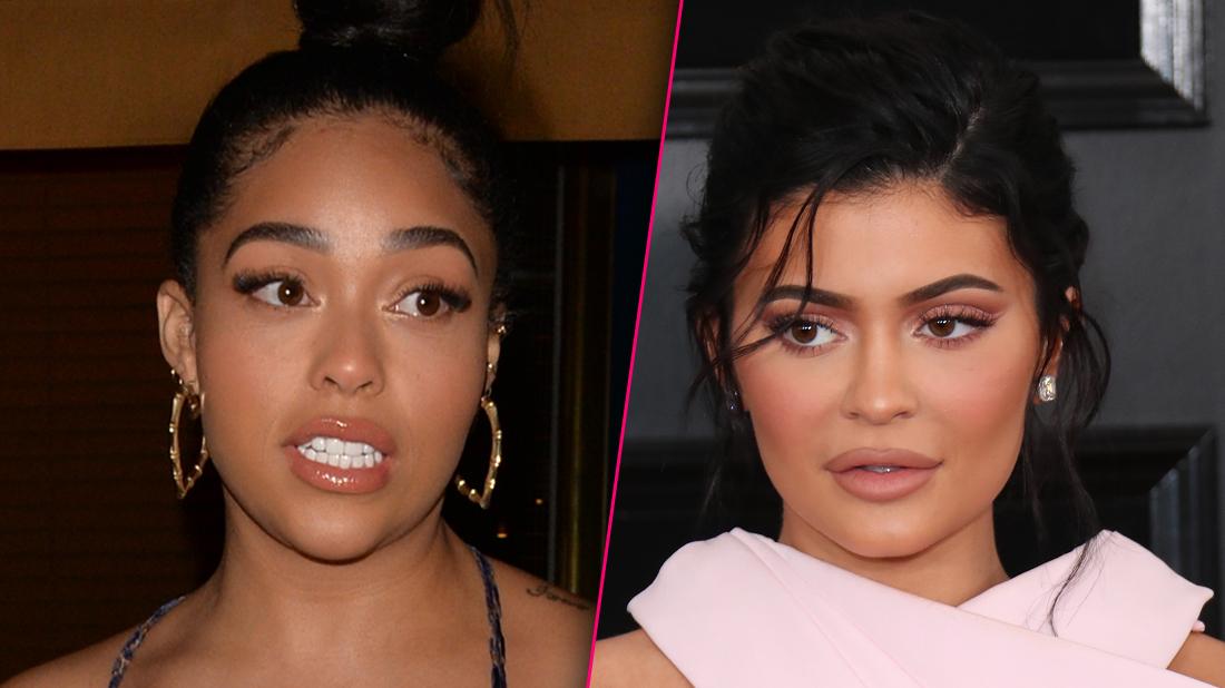 Jordyn Woods Closeup Looking Angry at Offended Kylie Jenner Closeup