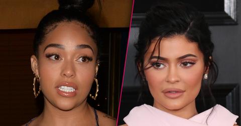 Jordyn Woods Closeup Looking Angry at Offended Kylie Jenner Closeup