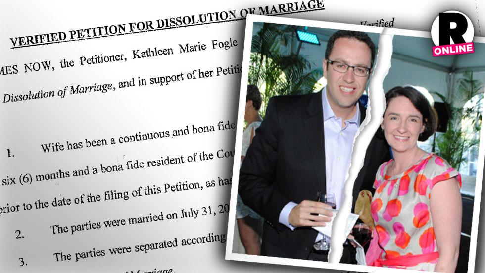 Jared Fogle s Wife Officially Files For Divorce From Disgraced Former