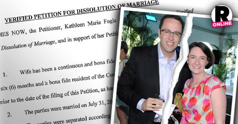 Jared Fogle Divorce