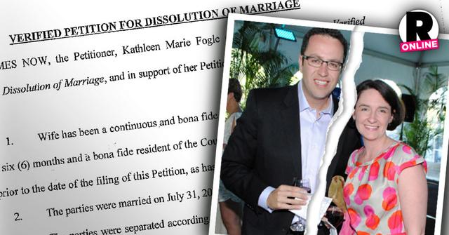 Jared Fogle Divorce