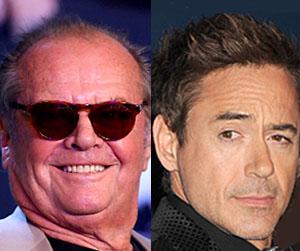 //jack nicholson robert downey jr