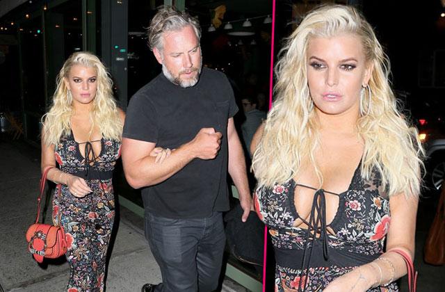 //jessica simpson boobs dress eric johnson pp