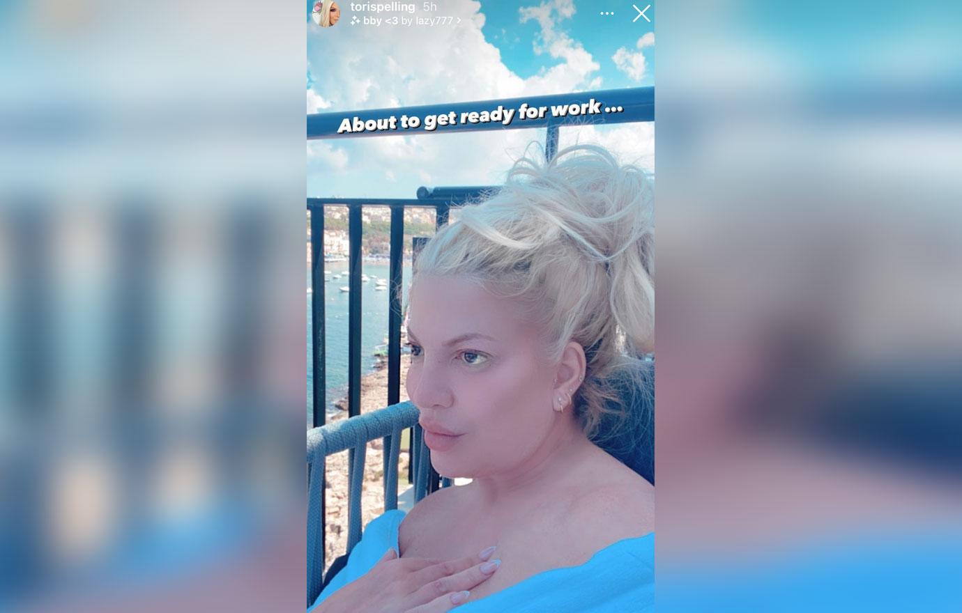 Tori Spelling Living In The Lap Of Luxury While Working Overseas, Set To File For Divorce From Alleged Sex Addict Dean McDermott Upon Return image photo