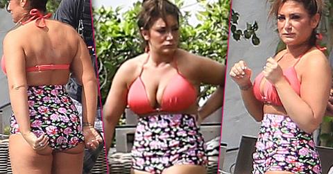 Jersey Shore Deena Cortese Flaunts Curves At Pool