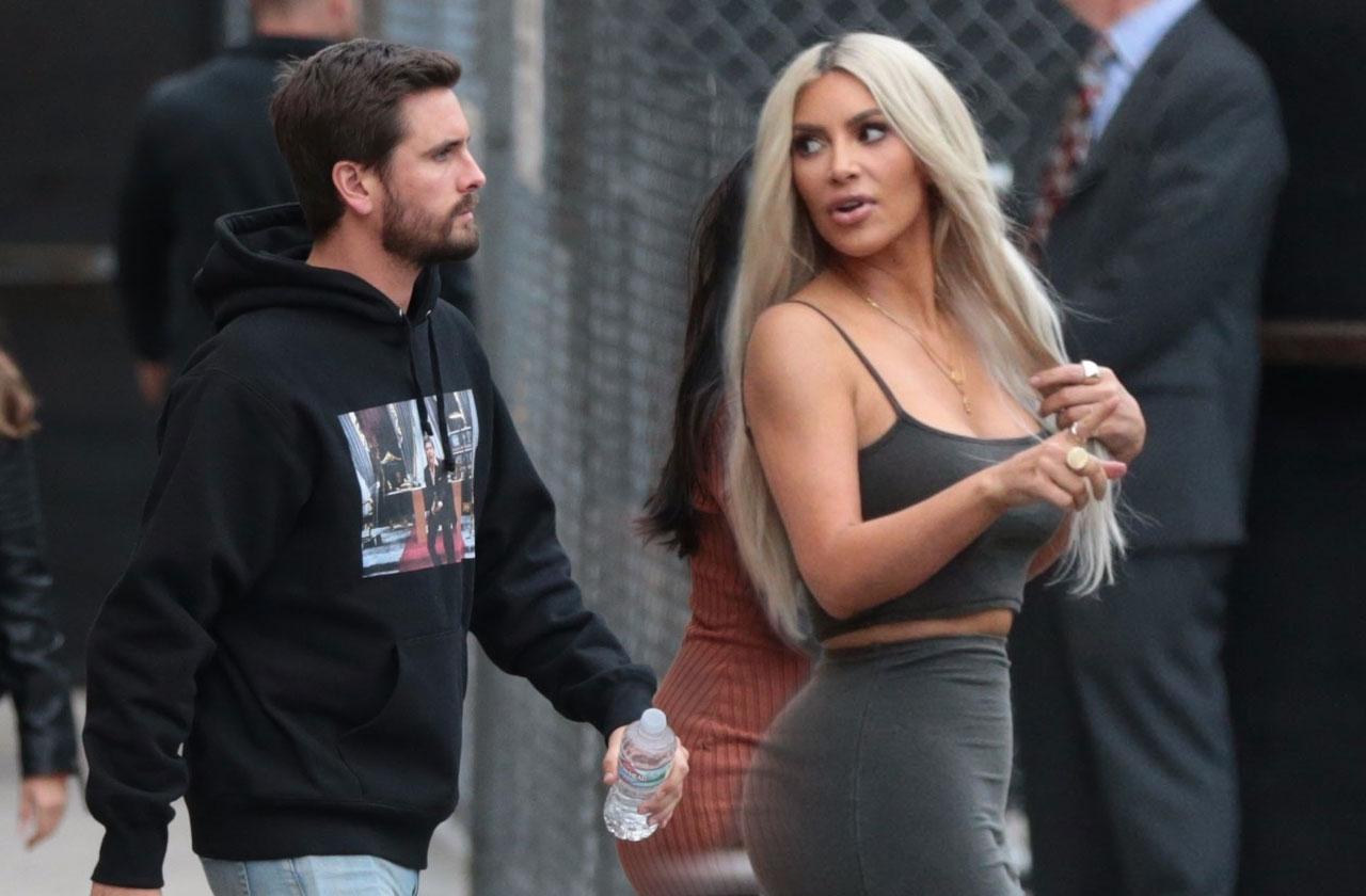 Kim Kardashian Scott Disick Jimmy Kimmel